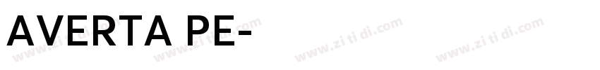 AVERTA PE字体转换